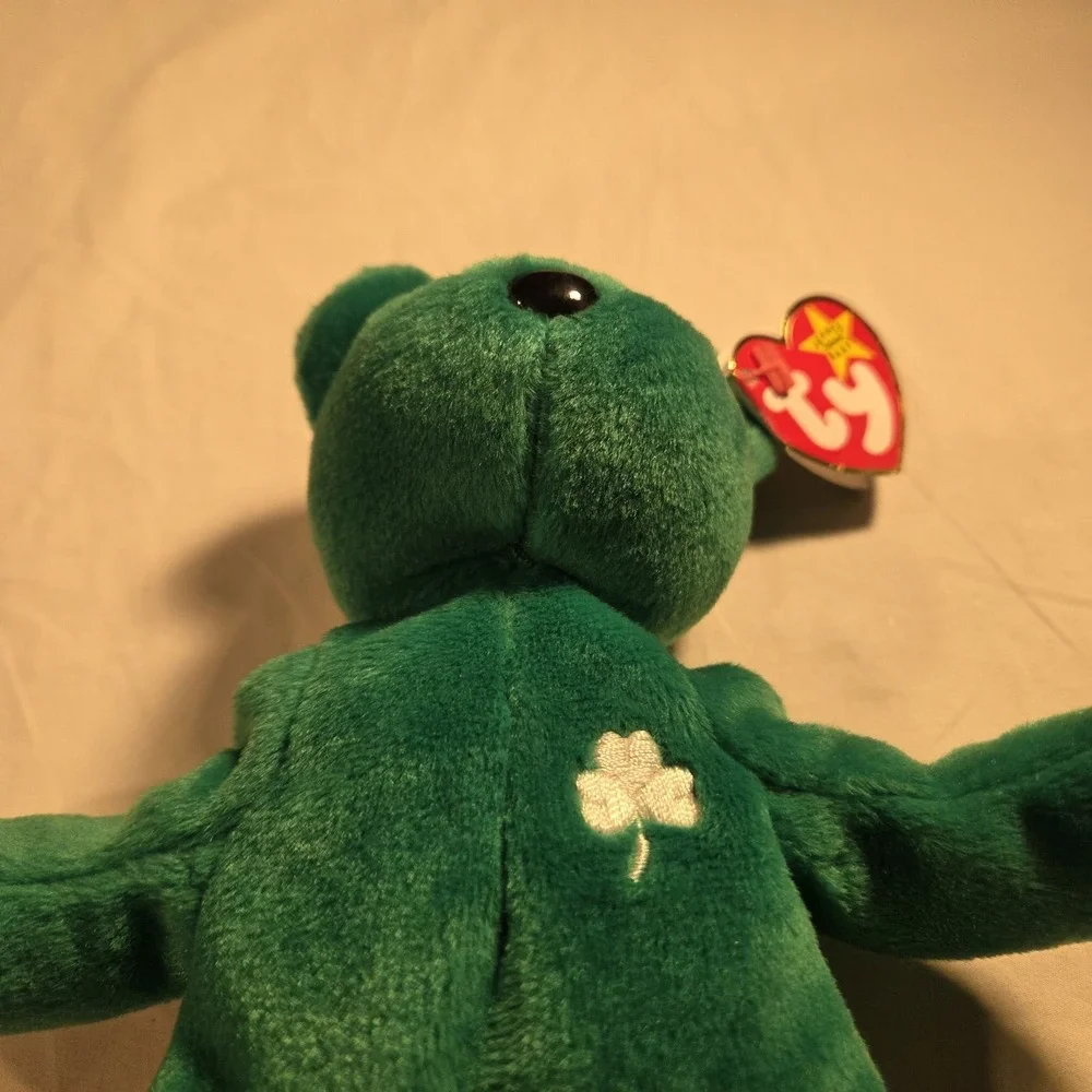 Ty Beanie Baby Erin The Bear 1997 Retired Plush Toy With Errors